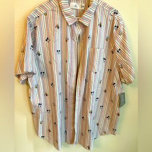 Mens 2x Disney button up shirt